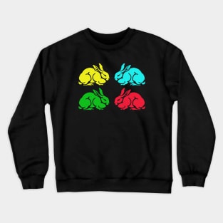 Vintage drawing rabbits Crewneck Sweatshirt